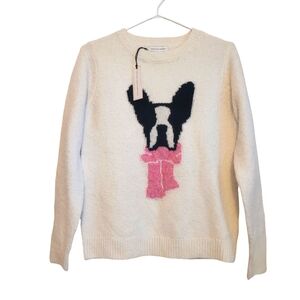 NWT Cupcakes and Cashmere sweater,Dog lover,Boston terrier,S